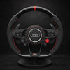Volant personnalisé Audi TT RS — alcantara noir, surpiqûres rouges, carbone